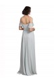 Soft Chiffon Long Off the Shoulder Frost A-Line Formal Dress / Bridesmaid Dress Sudbury