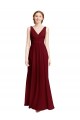 Chiffon Long V-Neck A-Line Bridesmaid Dress / Evening Gowns Sudbury