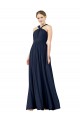 Chiffon Long V-Neck Princess Bridesmaid Gowns Sudbury