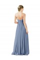 Soft Chiffon Open Back Long Sweetheart A-Line Evening Gowns / Bridesmaid Dress Sudbury