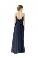 Chiffon Open Back Long Spaghetti straps A-Line Bridesmaid Dress / Evening Gowns Sudbury