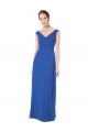 Soft Chiffon Open Back Long Off the Shoulder A-Line Bridesmaid Dresses Sudbury