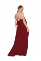 Chiffon Criss Cross Open Back Long Spaghetti Straps A-Line Bridesmaid Dress Sudbury