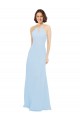 Soft Chiffon Long Halter Neck A-Line Wedding Party Dress Sudbury