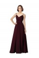 Soft Chiffon Long V-Neck A-Line Bridesmaid Gown Sudbury