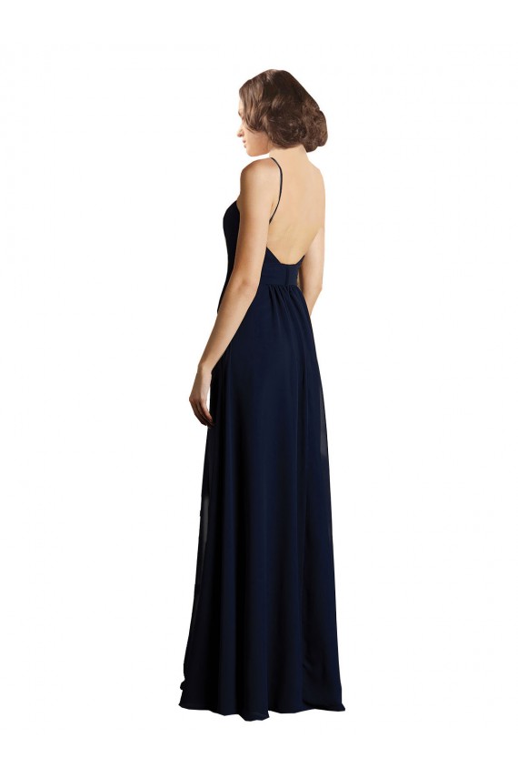 Chiffon Long V-Neck A-Line Bridesmaid Dress & Gowns Sudbury