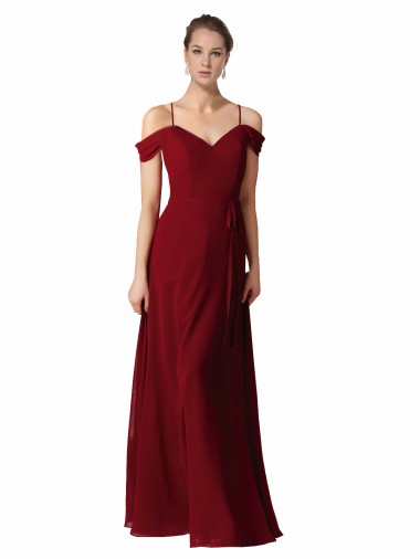 Chiffon Long Sweetheart A-Line Bridesmaid Dress / Evening Dress Sudbury