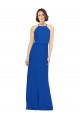 Soft Chiffon Long Jewel Neck A-Line Bridal Party Dress Sudbury