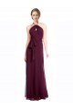 Soft Chiffon Low Back Long Spaghetti Straps A-Line Evening Dress / Bridesmaid Dress Sudbury