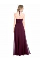 Soft Chiffon Low Back Long Spaghetti Straps A-Line Evening Dress / Bridesmaid Dress Sudbury