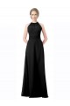 Chiffon Long Halter Neck Black A-Line Formal Dress / Bridesmaid Dress Sudbury