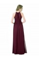 Chiffon Long Halter Neck Black A-Line Formal Dress / Bridesmaid Dress Sudbury