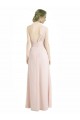 Soft Chiffon Long One Shoulder Red A-Line Bridesmaid Dress Sudbury