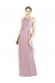 Soft Chiffon Long Halter Neck Primrose A-Line Bridesmaid Dress Sudbury