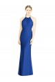 Soft Chiffon Criss Cross Back Long Halter Neck Trumpet Bridesmaid Dress Sudbury