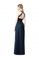 Chiffon Open Back Long Halter Neck A-Line Bridesmaid Dresses Sudbury