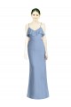 Soft Chiffon Open Back Long Spaghetti Straps A-Line Bridesmaid Dresses Sudbury