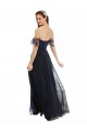 Soft Chiffon & Lace Long Off the Shoulder A-Line Formal Dress / Bridesmaid Dress Sudbury