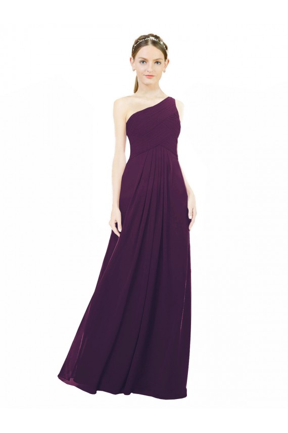 Chiffon Long One Shoulder A-Line Bridal Party Dress / Evening Dress Sudbury
