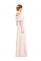 Soft Chiffon Long Off the Shoulder A-Line Formal Bridesmaid Dress Sudbury