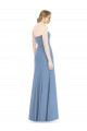 Soft Chiffon Long Sweetheart Dusty Blue Mermaid Bridesmaid Dress Sudbury
