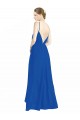 Luxe Chiffon Open Back Long Spaghetti Straps A-Line Bridesmaid Dress Sudbury