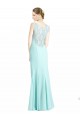 Soft Chiffon & Lace Long V-Neck Mermaid Bridesmaid Dress Sudbury