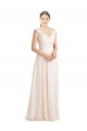 Soft Chiffon & Lace Open Back Long Sweetheart A-Line Bridesmaid Dress Sudbury