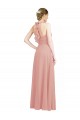 Chiffon Open Back Long Sweetheart Bliss Pink A-Line Bridesmaid Dress / Evening Dress Sudbury