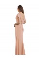 Soft Chiffon Low Back Long Boat Neck Mermaid Prom Dress / Bridesmaid Dress Sudbury