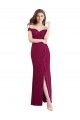 Soft Chiffon & Lace Long Off the Shoulder Mermaid Bridesmaid Dress / Formal Dress Sudbury