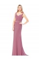 Soft Chiffon Low Back Long Sweetheart Sheath Prom Dress / Bridesmaid Dress Sudbury