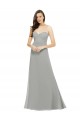 Chiffon Long Spaghetti Straps A-Line Bridesmaid Dress Sudbury