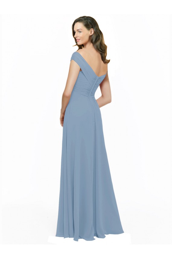 Chiffon Long Off the Shoulder A-Line Bridesmaid Dress / Evening Gowns Sudbury