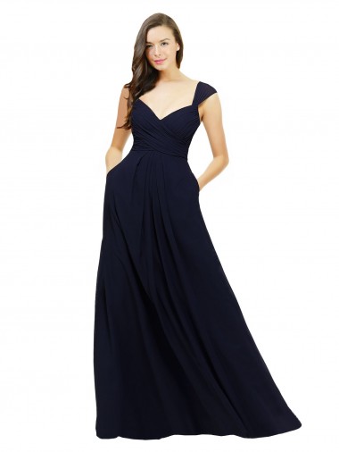 Chiffon Long Sweetheart A-Line Bridesmaid Gowns Sudbury