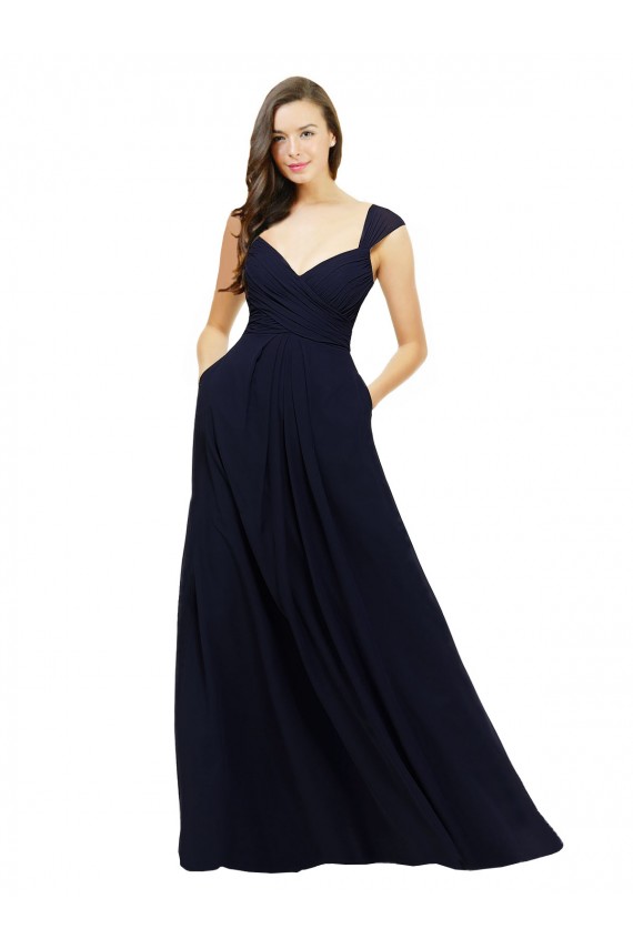 Chiffon Long Sweetheart A-Line Bridesmaid Gowns Sudbury