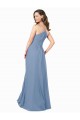 Chiffon Criss Cross Back Long V-Neck A-Line Bridesmaid Dress / Evening Dress Sudbury