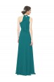 Soft Chiffon Long One Shoulder Hunter A-Line Bridesmaid Dress Sudbury