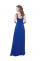 Soft Chiffon Long Square Neck Royal Blue A-Line Bridesmaid Dress Sudbury