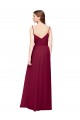 Soft Chiffon Long V-Neck Grape A-Line Bridesmaid Dress / Formal Dress Sudbury