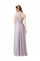 Chiffon Long Floor Length One Shoulder A-Line Bridesmaid Dress Sudbury