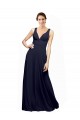 Chiffon Open Back Long V-Neck A-Line Wedding Guest Dress Sudbury