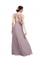 Chiffon Open Back Long V-Neck A-Line Wedding Guest Dress Sudbury