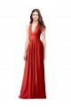Soft Chiffon Open Back Long Halter Neck A-Line Bridesmaid Dress / Formal Dress Sudbury