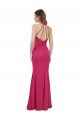 Soft Chiffon Criss Cross Open Back Long Halter Neck A-Line Bridesmaid Dress Sudbury