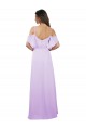 Soft Chiffon Long Off the Shoulder Lilac A-Line Formal Dress / Bridesmaid Dress Sudbury