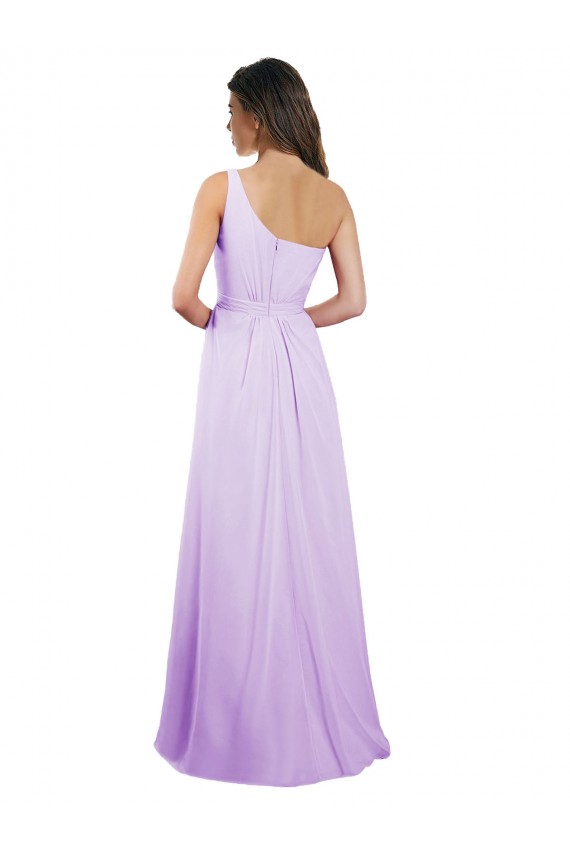 Chiffon Long One Shoulder A-Line Bridesmaid Dress / Evening Dress Sudbury