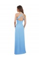 Soft Chiffon Open Back Long Spaghetti Straps Periwinkle A-Line Bridesmaid Dress Sudbury