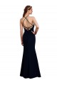 Soft Chiffon Criss Cross Open Back Long Halter Neck Mermaid Bridesmaid Dress Sudbury