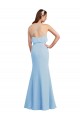 Soft Chiffon Low Back Long Spaghetti Straps Mermaid Bridesmaid Dress Sudbury